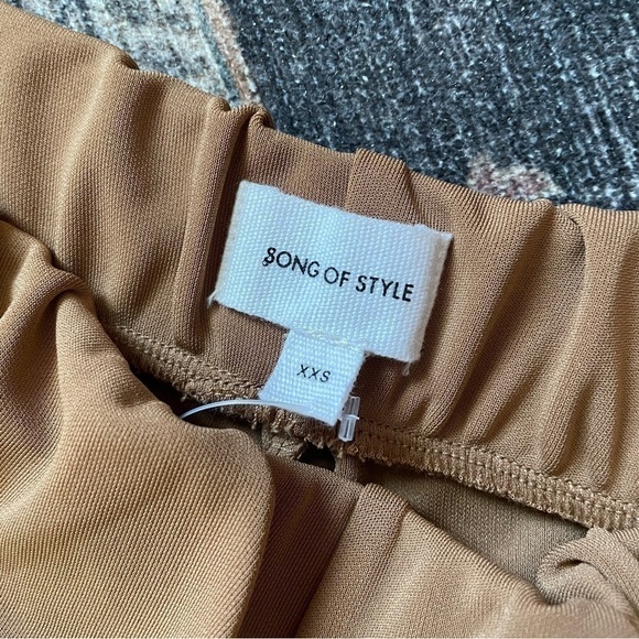 Revolve Song of Style Tan Wide Leg Century Pant XXS - Picture 5 of 7